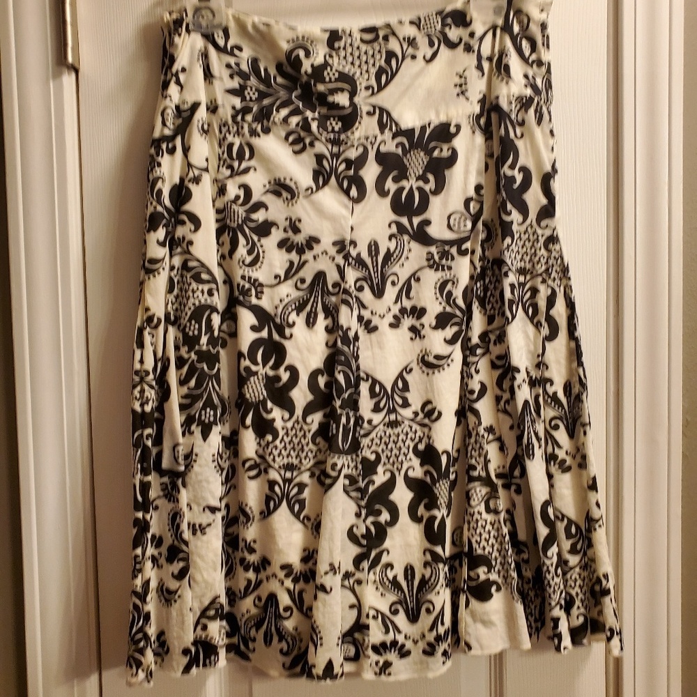 Ivory and black skirt